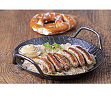   Sausage, Sauerkraut, Nuremberger Hot Dog