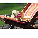   Summer, Deck Chair, Summer Hat