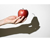   Apple, Shadow, Pear
