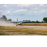   Airplane, Start, Slope, Botswana