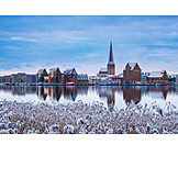   Winter, Warnow, Rostock