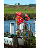   Wind, Fischerboot, Bodden