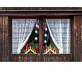   Fenster, Weihnachtsdekoration