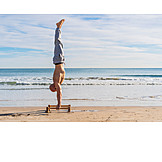   Beach, Balance, Hand Stand, Workout