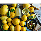   Oliven, Vorspeise, Limoncello, Zitronen