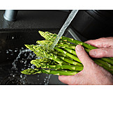   Asparagus, Washing