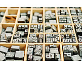   Typografie, Bleisatz, Letter, Druckletter