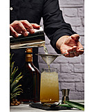   Cocktail, Preparation, Colander, Watering, Bartender