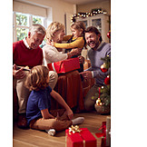   Happy, Christmas, Family, Christmas Eve, Christmas Tree, Grandparent