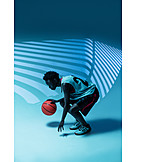   Sport & Fitness, Dribbeln, Basketball, Basketballerin