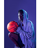   Porträt, Basketball, Basketballerin