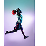   Sportswoman, Basketball, Jumping, Dunking