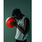  Porträt, Basketball, Basketballerin