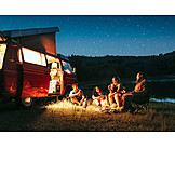   Urlaub, Abenteuer, Freunde, Outdoor, Camping, Campingbus