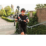   Carrying, Active Seniors, Cycling, Racing Bicycle