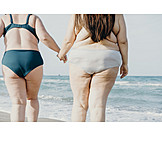   Freundinnen, Plus-size-model, Mehrgewichtig