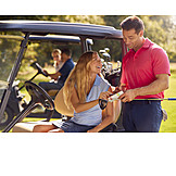   Couple, Golf, Filling