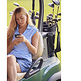   Reading, Online, Smart Phone, Golf