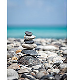   Beach, Pebble, Stone Stack