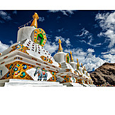   Buddhismus, Stupa, Thiksey Gompa