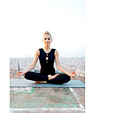   Young Woman, Yoga, Meditate