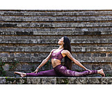   Young Woman, Balancing Act, Yoga, Gymnastics