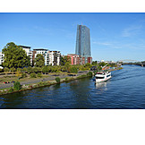   Main River, Frankfurt, European Central Bank