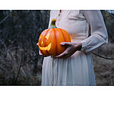   Spooky, Halloween, Pumpkin Lantern