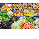   Fruit, Vegetable, Market Stall