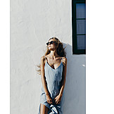   Young Woman, Summer, Sunglasses, Dress