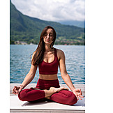   Young Woman, Yoga, Meditate