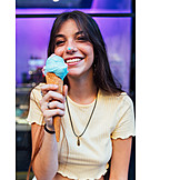  Young Woman, Ice Cream