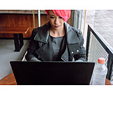   Woman, Laptop, Internet, Online