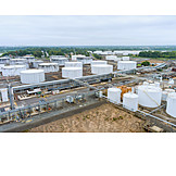   Industry, Factory, Refinery, Oil Tank