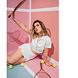   Fashion, Pose, Tennis Player