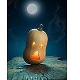   Shouting, Spooky, Halloween, Pumpkin Lantern, Spooky
