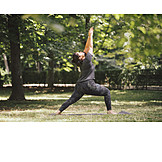   Yoga, Anjaneyasana, Outdoor Yoga