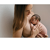   Baby, Mother, Nude, Security, Body Contact