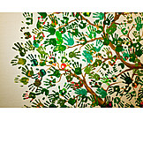   Tree, Hand Print