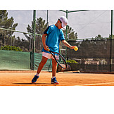  Child, Tennis, Serve, Tennis Court
