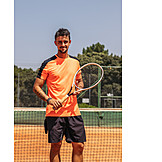   Smiling, Portrait, Tennis Player