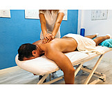   Patient, Massieren, Massage, Masseurin