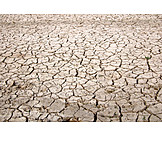   Water, Ground, Cracks, Dried