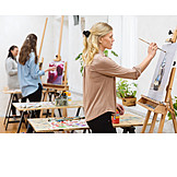   Creative, Concentrated, Painting Course