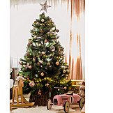   Christmas Eve, Gifts, Christmas Tree, Rocking Horse, Race Car