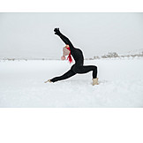   Snow, Yoga, Back Bending