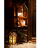   Candlelight, Christmas decoration, Christmas