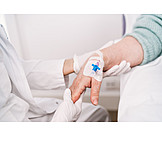   Hand, Holding Hands, Injection, Cannula, Intravenous