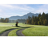   Landschaft, Weg, Wegkreuz, Berchtesgadener Land