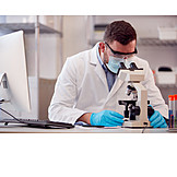   Scientist, Examining, Analysis, Laboratory, Microscope